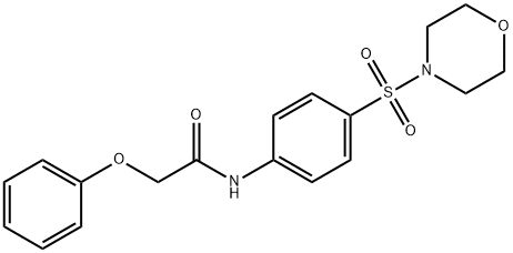 N-[4-(4-morpholinylsulfonyl)phenyl]-2-phenoxyacetamide Structure