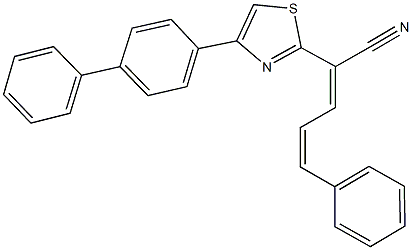 2-(4-[1,1'-biphenyl]-4-yl-1,3-thiazol-2-yl)-5-phenyl-2,4-pentadienenitrile|