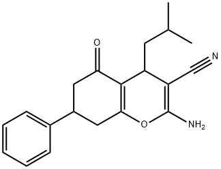 332050-53-0 2-amino-4-isobutyl-5-oxo-7-phenyl-5,6,7,8-tetrahydro-4H-chromene-3-carbonitrile