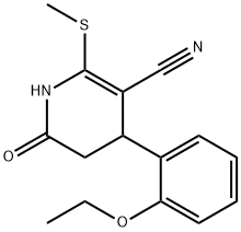 4-(2-ethoxyphenyl)-2-(methylsulfanyl)-6-oxo-1,4,5,6-tetrahydro-3-pyridinecarbonitrile Structure