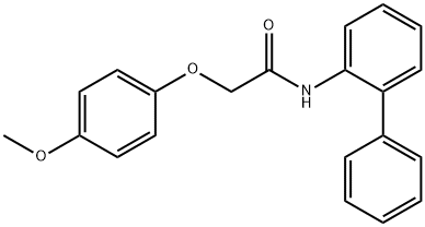 N-[1,1'-biphenyl]-2-yl-2-(4-methoxyphenoxy)acetamide,332053-09-5,结构式