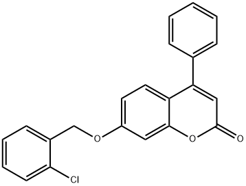 7-[(2-chlorobenzyl)oxy]-4-phenyl-2H-chromen-2-one Structure