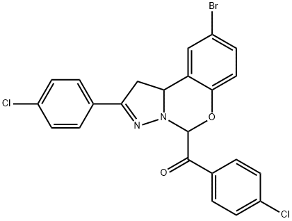 [9-bromo-2-(4-chlorophenyl)-1,10b-dihydropyrazolo[1,5-c][1,3]benzoxazin-5-yl](4-chlorophenyl)methanone|