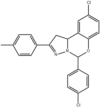 9-chloro-5-(4-chlorophenyl)-2-(4-methylphenyl)-1,10b-dihydropyrazolo[1,5-c][1,3]benzoxazine|
