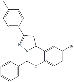 332061-41-3 9-bromo-2-(4-methylphenyl)-5-phenyl-1,10b-dihydropyrazolo[1,5-c][1,3]benzoxazine