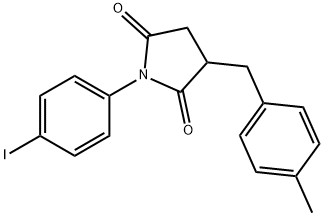 1-(4-iodophenyl)-3-(4-methylbenzyl)-2,5-pyrrolidinedione|