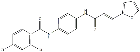 2,4-dichloro-N-(4-{[3-(2-furyl)acryloyl]amino}phenyl)benzamide Structure