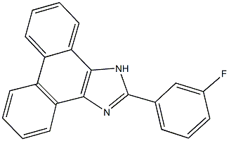 2-(3-fluorophenyl)-1H-phenanthro[9,10-d]imidazole,332073-10-6,结构式