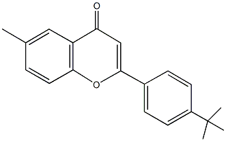 2-(4-tert-butylphenyl)-6-methyl-4H-chromen-4-one Struktur