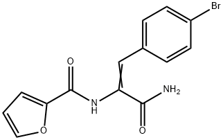 N-[1-(aminocarbonyl)-2-(4-bromophenyl)vinyl]-2-furamide,332106-60-2,结构式