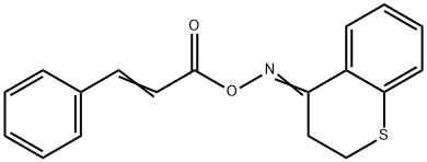 2,3-dihydro-4H-thiochromen-4-one O-cinnamoyloxime Structure