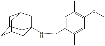 N-{[2,5-dimethyl-4-(methyloxy)phenyl]methyl}-N-tricyclo[3.3.1.1~3,7~]dec-1-ylamine Struktur