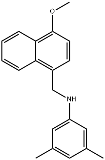3,5-dimethyl-N-{[4-(methyloxy)naphthalen-1-yl]methyl}aniline,332107-75-2,结构式