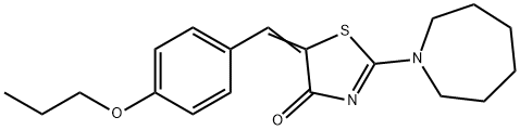 2-(1-azepanyl)-5-(4-propoxybenzylidene)-1,3-thiazol-4(5H)-one Structure