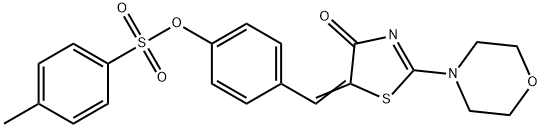 4-[(2-(4-morpholinyl)-4-oxo-1,3-thiazol-5(4H)-ylidene)methyl]phenyl 4-methylbenzenesulfonate|