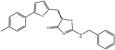 2-(benzylamino)-5-{[5-(4-methylphenyl)-2-furyl]methylene}-1,3-thiazol-4(5H)-one|