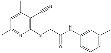 332114-14-4 2-[(3-cyano-4,6-dimethyl-2-pyridinyl)sulfanyl]-N-(2,3-dimethylphenyl)acetamide