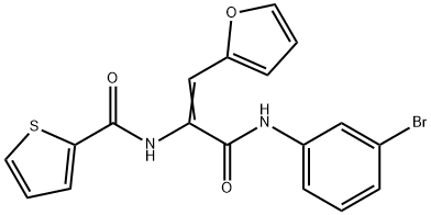 332115-46-5 N-[1-[(3-bromoanilino)carbonyl]-2-(2-furyl)vinyl]-2-thiophenecarboxamide
