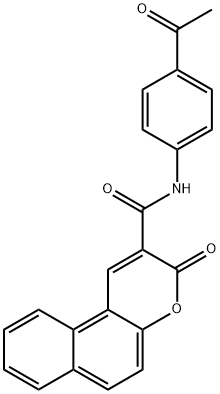 N-(4-acetylphenyl)-3-oxo-3H-benzo[f]chromene-2-carboxamide Structure