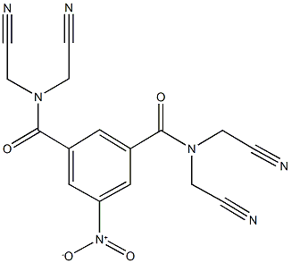 N~1~,N~1~,N~3~,N~3~-tetrakis(cyanomethyl)-5-nitroisophthalamide Struktur