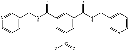 5-nitro-N~1~,N~3~-bis(3-pyridinylmethyl)isophthalamide 化学構造式