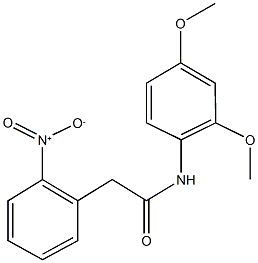 N-(2,4-dimethoxyphenyl)-2-{2-nitrophenyl}acetamide Structure