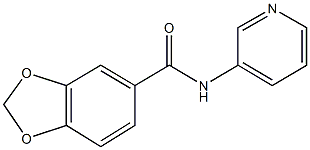 N-(3-pyridinyl)-1,3-benzodioxole-5-carboxamide Structure