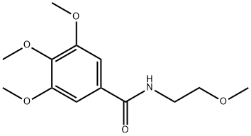 3,4,5-trimethoxy-N-(2-methoxyethyl)benzamide Structure