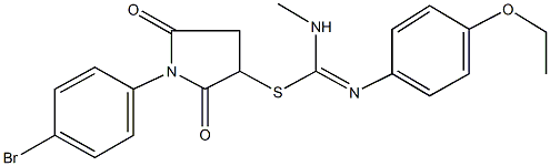 1-(4-bromophenyl)-2,5-dioxo-3-pyrrolidinyl N