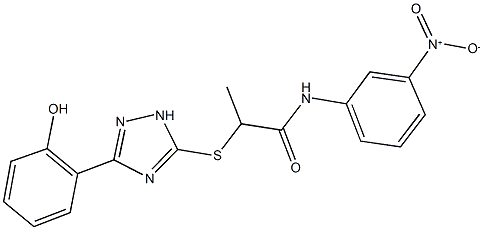 332126-63-3 N-{3-nitrophenyl}-2-{[3-(2-hydroxyphenyl)-1H-1,2,4-triazol-5-yl]sulfanyl}propanamide