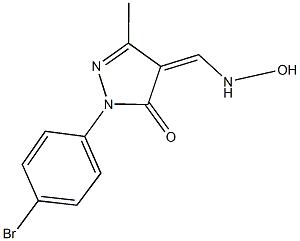 2-(4-bromophenyl)-4-[(hydroxyamino)methylene]-5-methyl-2,4-dihydro-3H-pyrazol-3-one|