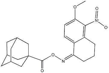 5-nitro-6-methoxy-3,4-dihydro-1(2H)-naphthalenone O-(1-adamantylcarbonyl)oxime,332129-51-8,结构式