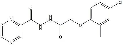 332147-02-1 2-(4-chloro-2-methylphenoxy)-N'-(2-pyrazinylcarbonyl)acetohydrazide