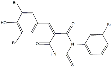 332148-35-3 1-(3-bromophenyl)-5-(3,5-dibromo-4-hydroxybenzylidene)-2-thioxodihydro-4,6(1H,5H)-pyrimidinedione