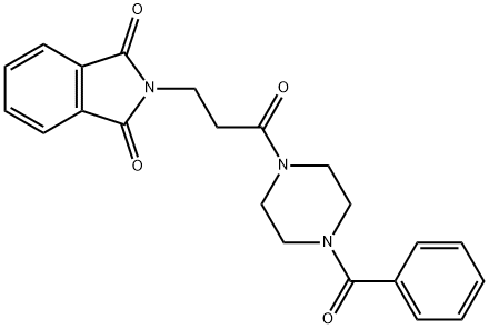 2-[3-(4-benzoyl-1-piperazinyl)-3-oxopropyl]-1H-isoindole-1,3(2H)-dione Structure