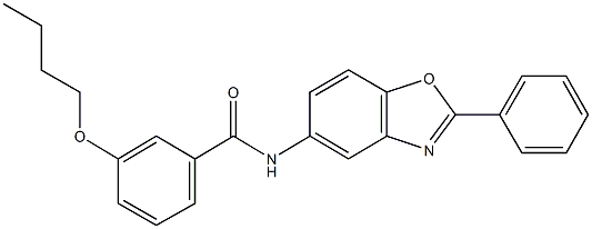 3-butoxy-N-(2-phenyl-1,3-benzoxazol-5-yl)benzamide Structure