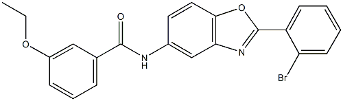 N-[2-(2-bromophenyl)-1,3-benzoxazol-5-yl]-3-ethoxybenzamide Structure