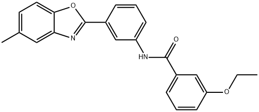 3-ethoxy-N-[3-(5-methyl-1,3-benzoxazol-2-yl)phenyl]benzamide Structure