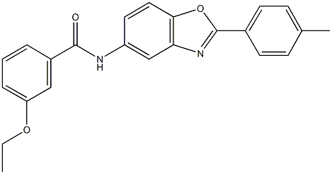 3-ethoxy-N-[2-(4-methylphenyl)-1,3-benzoxazol-5-yl]benzamide Structure