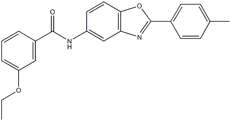 3-ethoxy-N-[2-(4-methylphenyl)-1,3-benzoxazol-5-yl]benzamide,332151-71-0,结构式