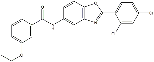 N-[2-(2,4-dichlorophenyl)-1,3-benzoxazol-5-yl]-3-ethoxybenzamide Struktur
