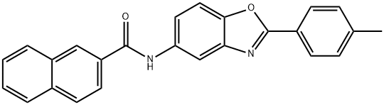 N-[2-(4-methylphenyl)-1,3-benzoxazol-5-yl]-2-naphthamide Struktur