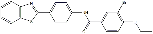 N-[4-(1,3-benzothiazol-2-yl)phenyl]-3-bromo-4-ethoxybenzamide Structure