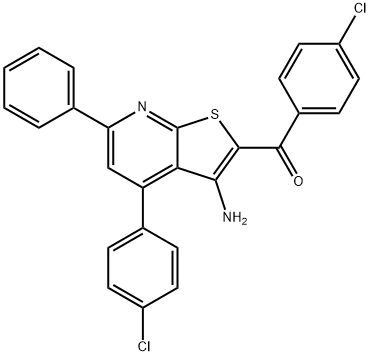 [3-amino-4-(4-chlorophenyl)-6-phenylthieno[2,3-b]pyridin-2-yl](4-chlorophenyl)methanone|