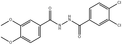 N'-(3,4-dichlorobenzoyl)-3,4-dimethoxybenzohydrazide 化学構造式