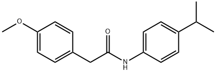 N-[4-(1-methylethyl)phenyl]-2-[4-(methyloxy)phenyl]acetamide Structure