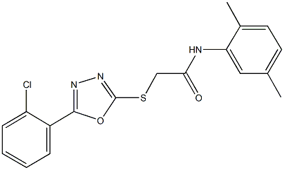 332160-96-0 2-{[5-(2-chlorophenyl)-1,3,4-oxadiazol-2-yl]sulfanyl}-N-(2,5-dimethylphenyl)acetamide