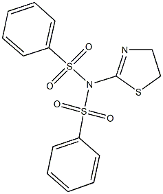 N-(4,5-dihydro-1,3-thiazol-2-yl)-N-(phenylsulfonyl)benzenesulfonamide Structure