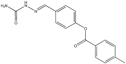 4-[2-(aminocarbonyl)carbohydrazonoyl]phenyl 4-methylbenzoate|
