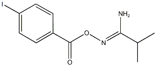 N'-[(4-iodobenzoyl)oxy]-2-methylpropanimidamide Struktur